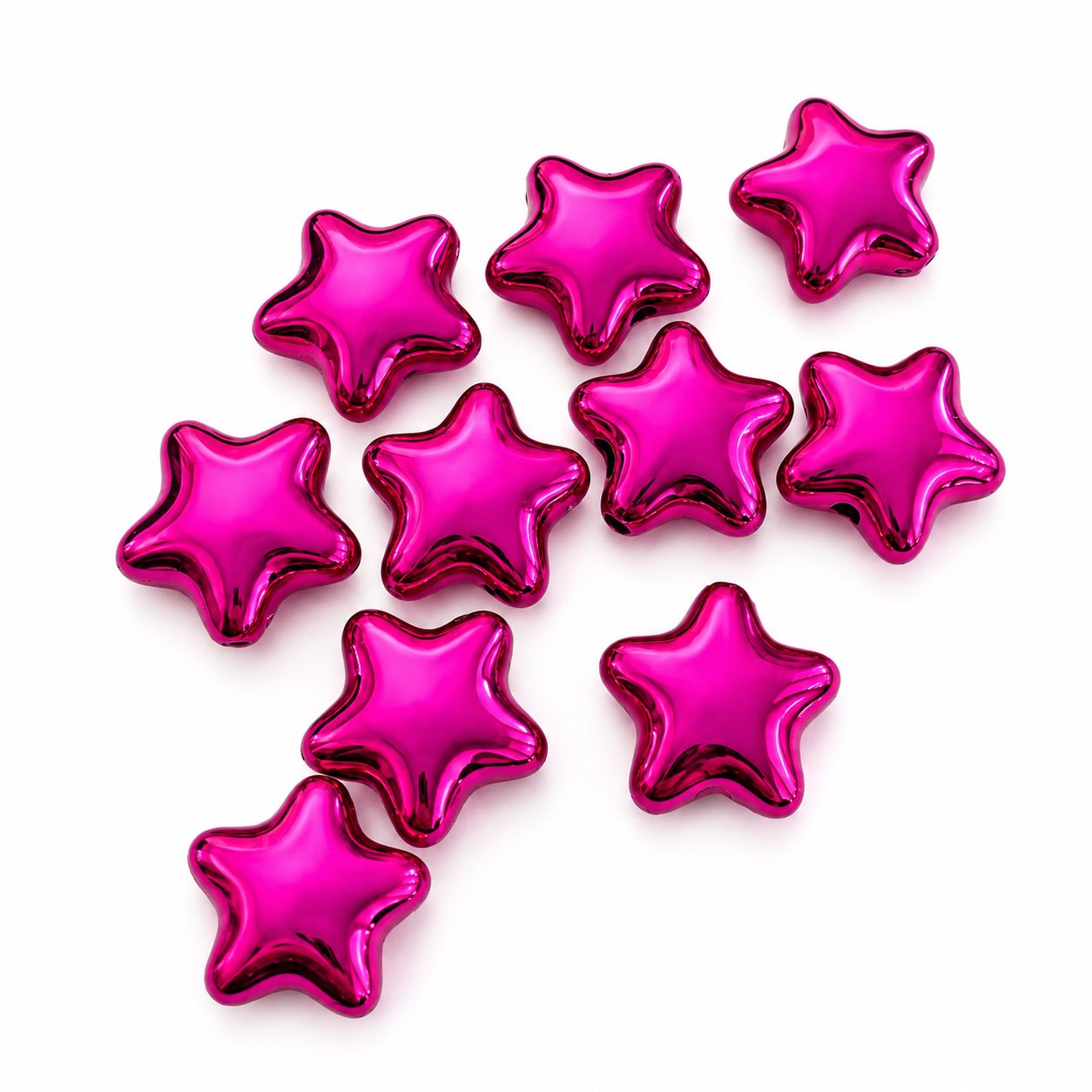 Acrylic Star Balloon Style Beads