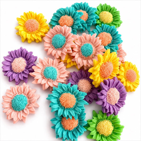 Sunflower Large Flower Embellishment - Size 38mm
