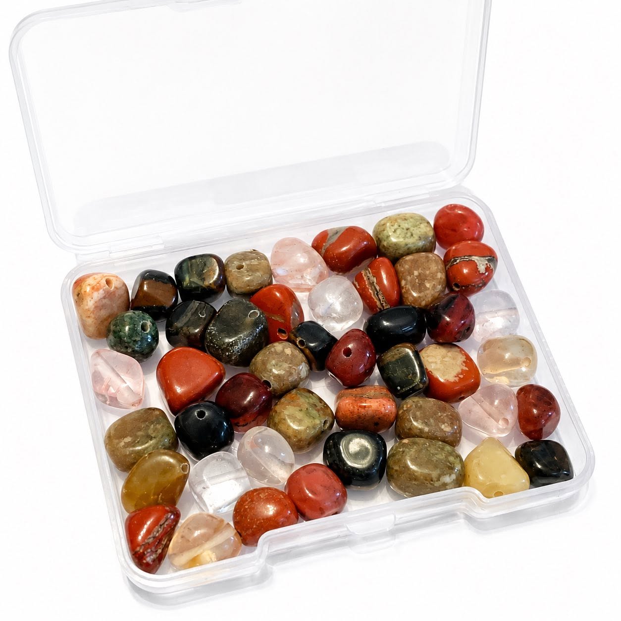 Box of Mixed Gemstone Beads