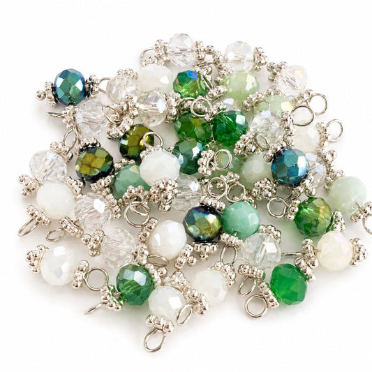 Bead Silver Plated Charm - Size 13mm