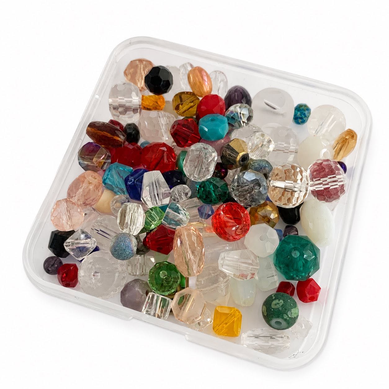 Box of Mixed Glass Beads