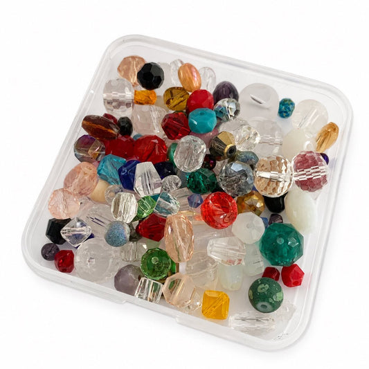 Box of Mixed Glass Beads