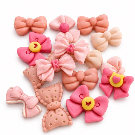 Bow Pink Acrylic Embellishment
