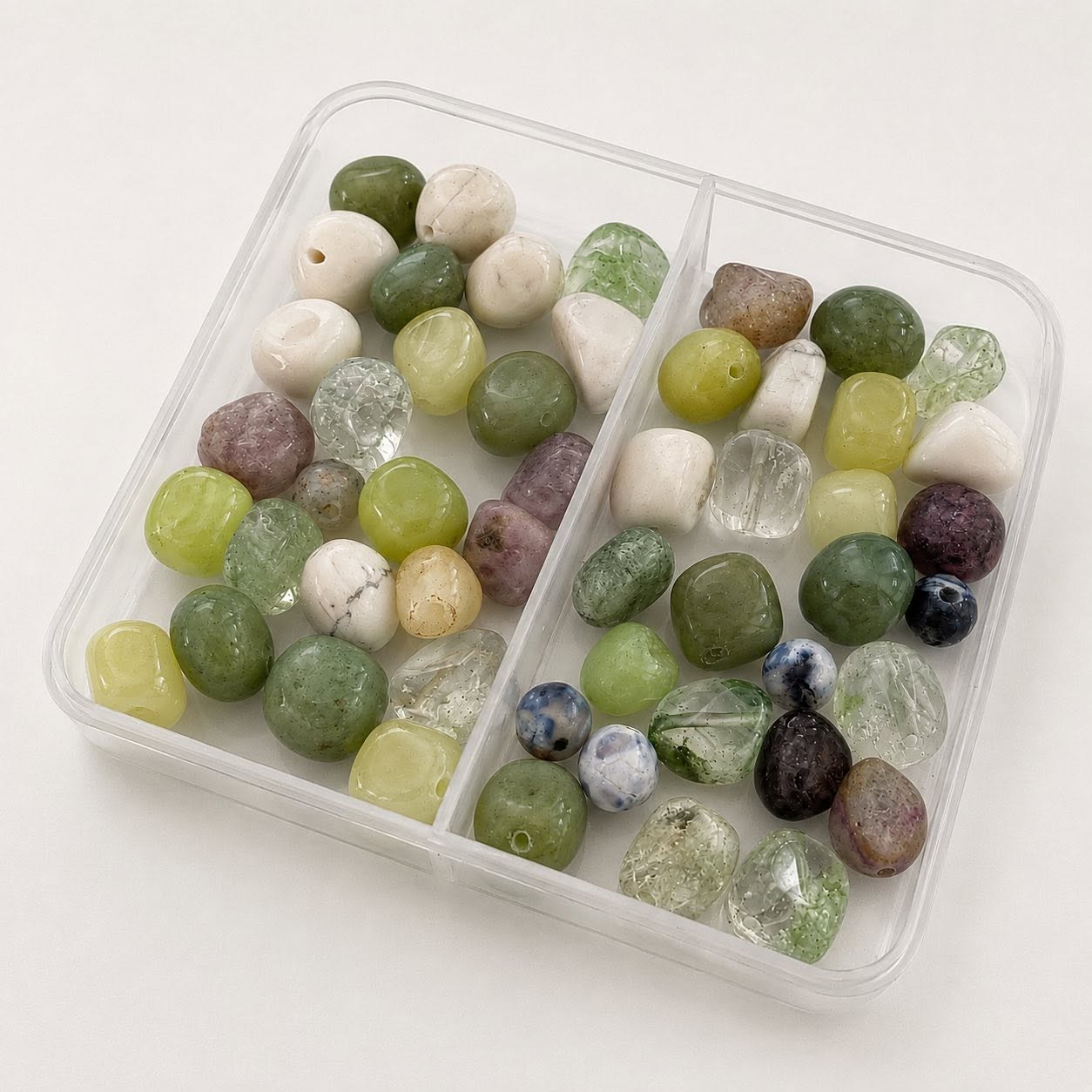 Box of Mixed Gemstone Beads