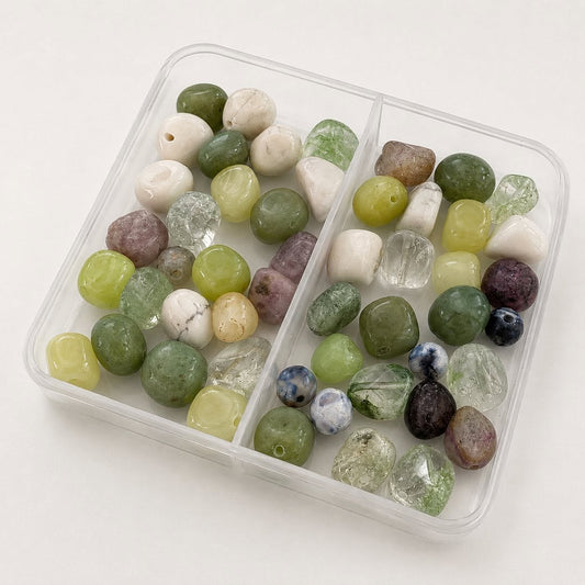 Box of Mixed Gemstone Beads