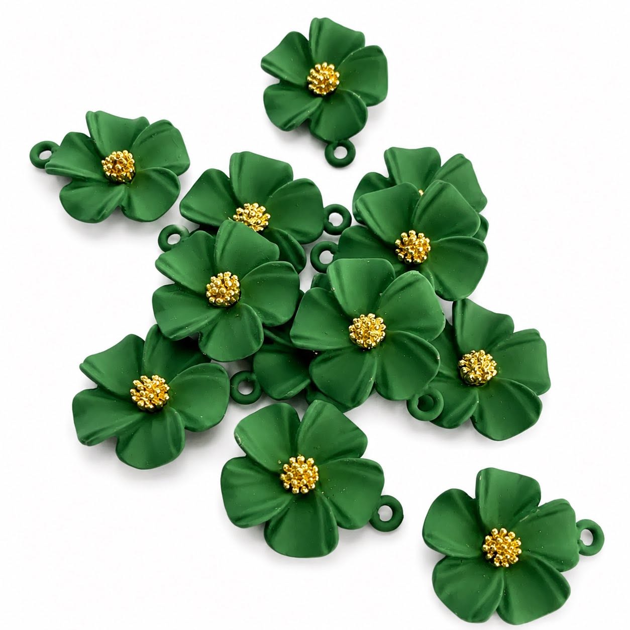 Flower Enamel Charm - Size 20mm