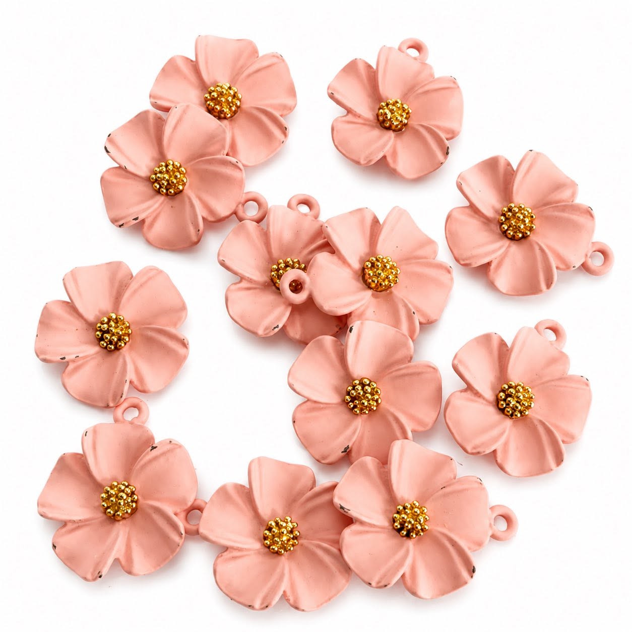 Flower Enamel Charm - Size 20mm