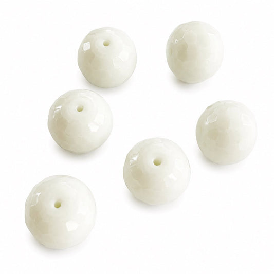 Sparkly White Glass Bead