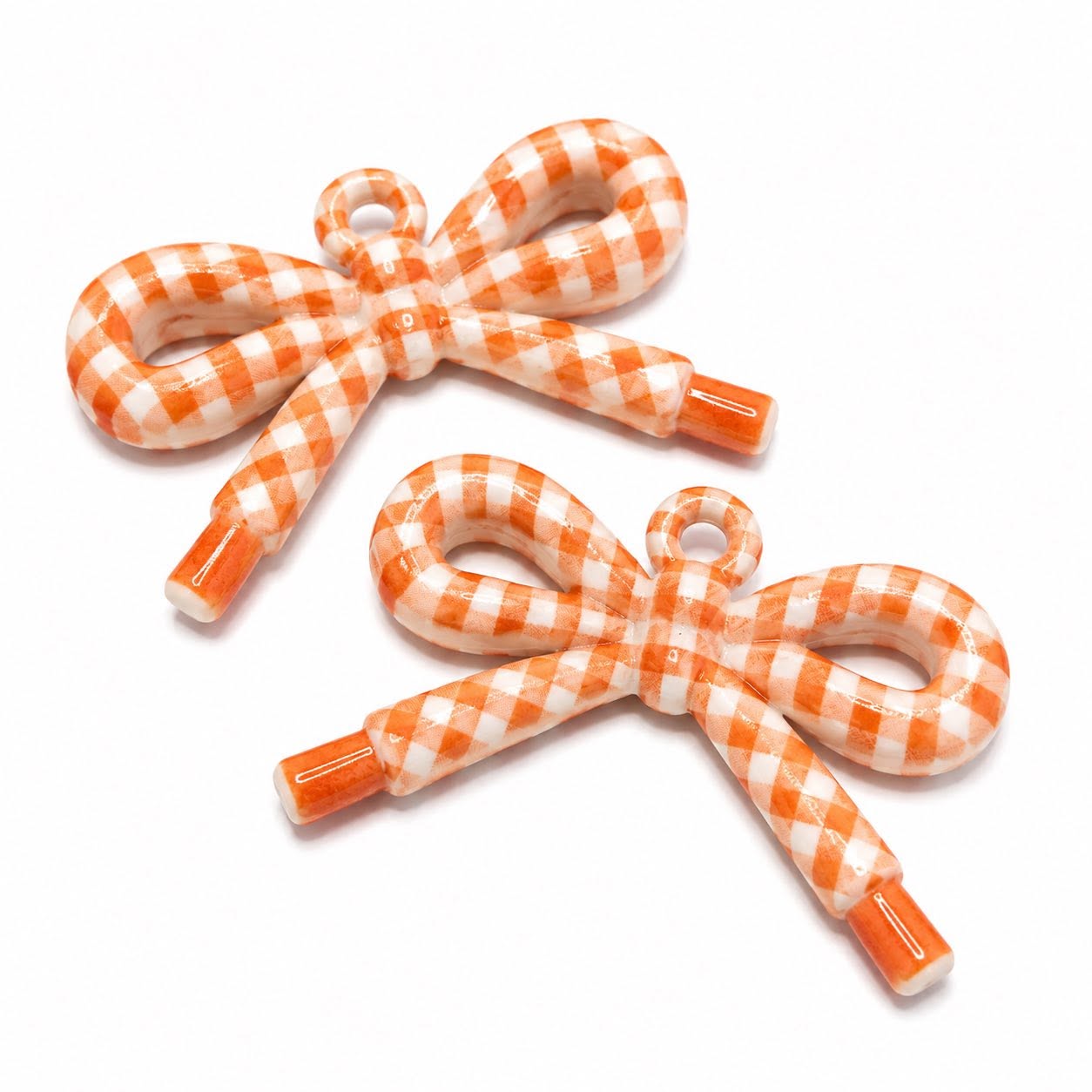 Bowknot Acrylic Pendant - Size 34x48mm