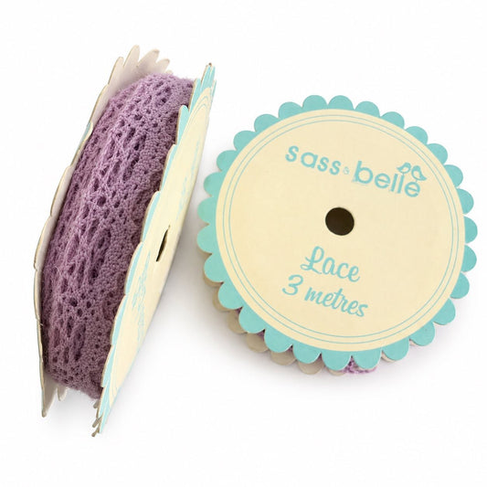 Purple Lace Ribbon - 3 Metres