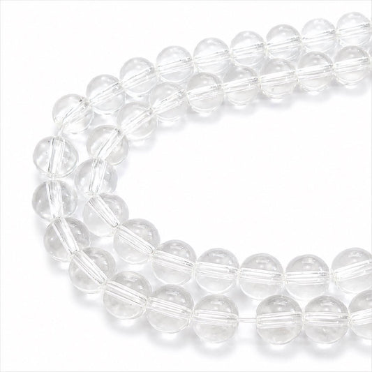 Strand of Clear Glass Beads - Size 8mm
