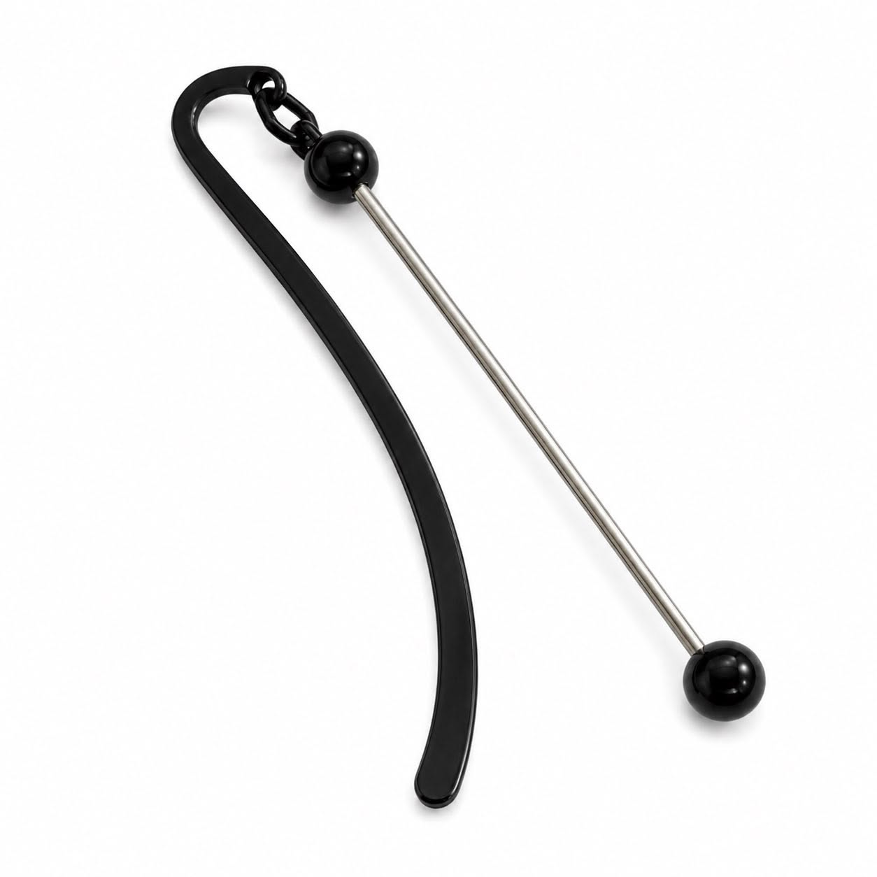 Beadable Book Mark - Black