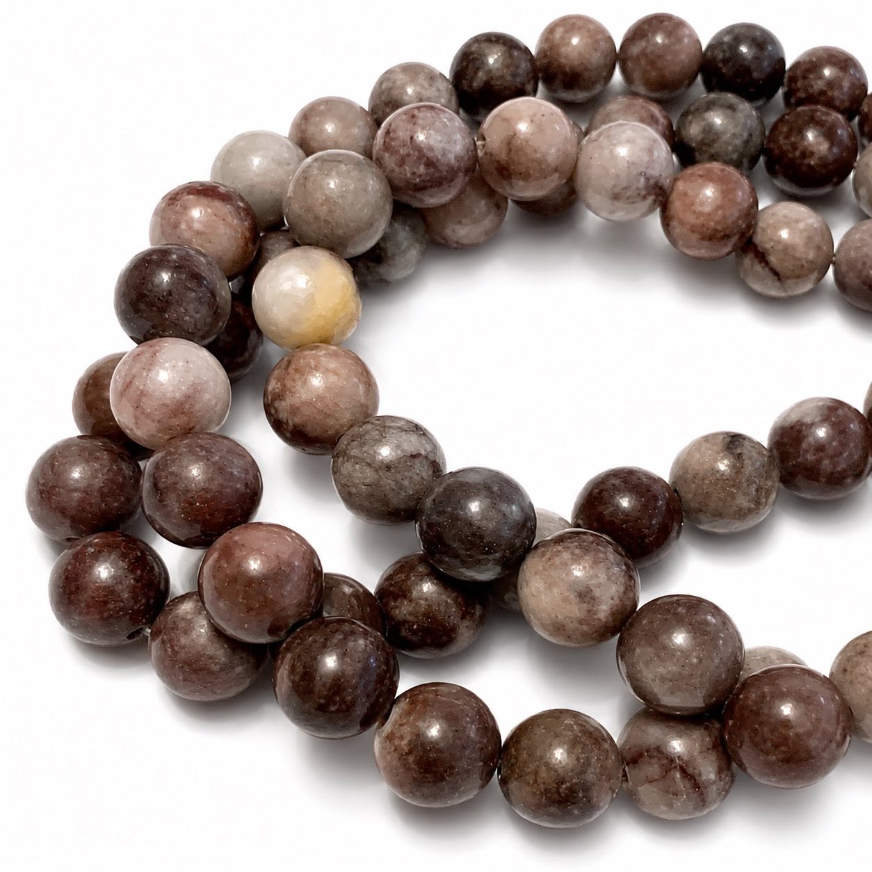 Strand of Jasper Gemstone Beads - Size 8mm