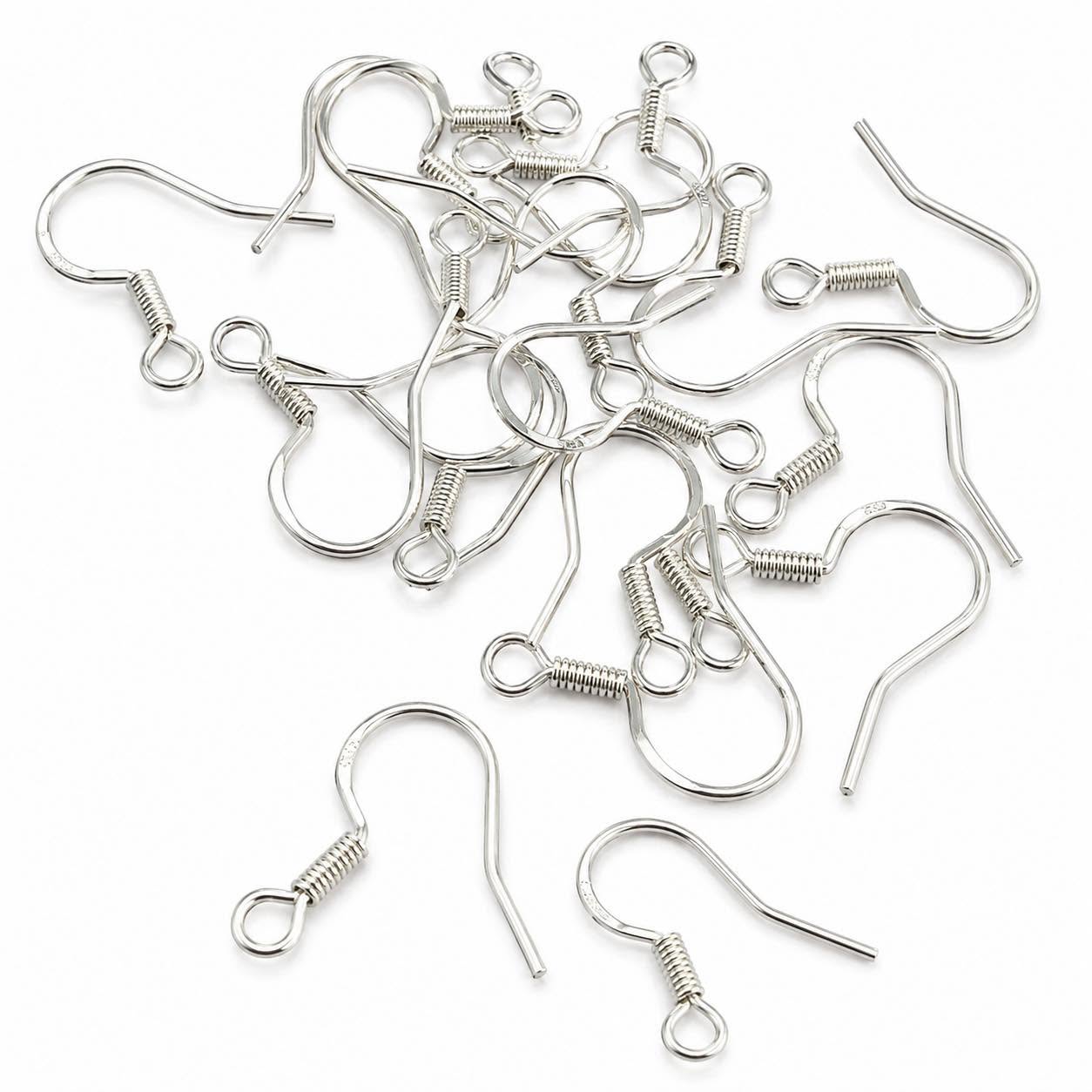 Silver 925 Earring Hooks - Pack of 10 pairs