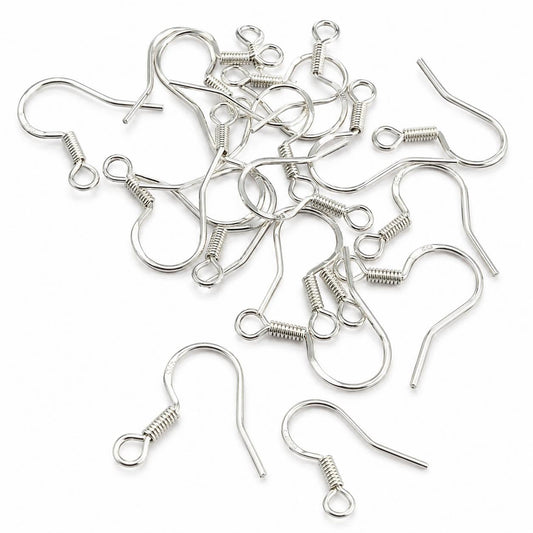 Silver 925 Earring Hooks - Pack of 10 pairs