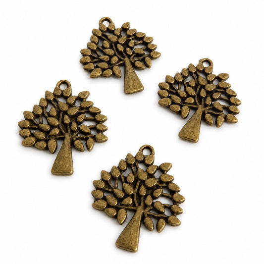 Tree Antique Bronze Tone - Size 25x22mm