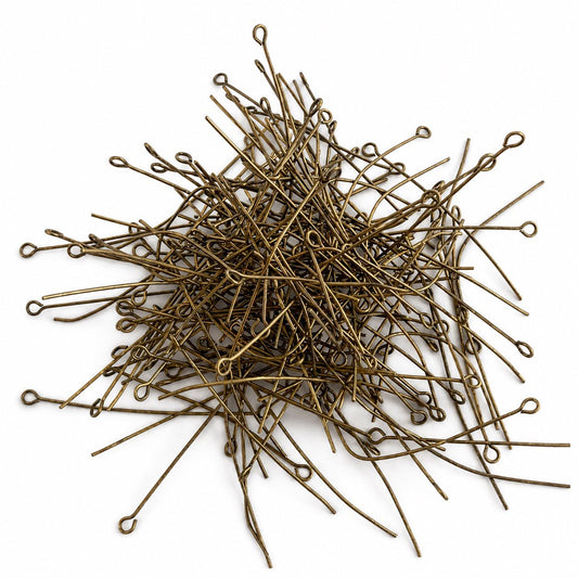 Bronze Tone Eye Pins - Size 50mm