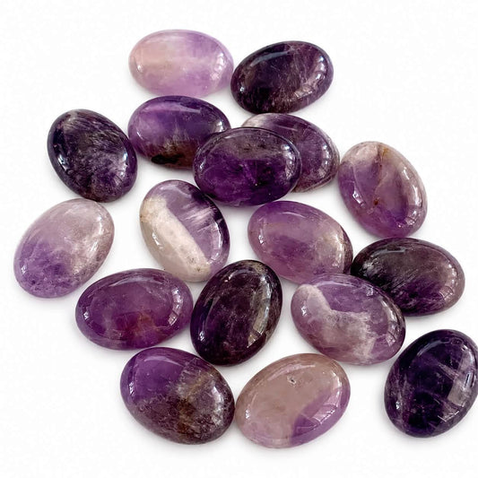 Amethyst Gemstone Oval Cabochons - Size 13x18mm