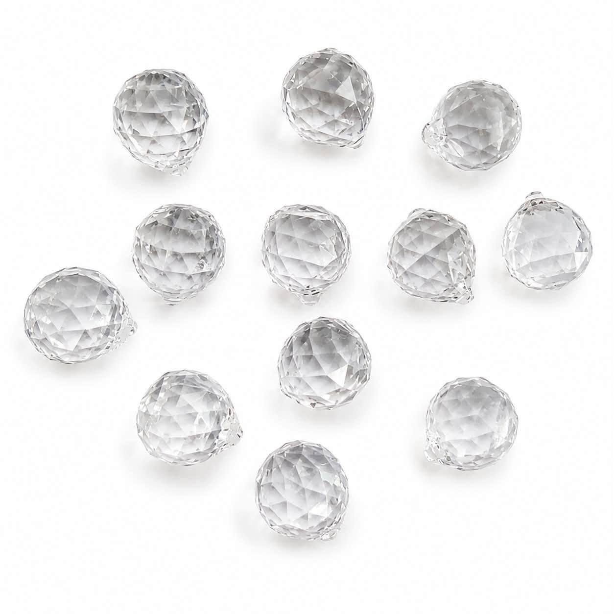 Clear Acrylic Pendants - Size 25mm