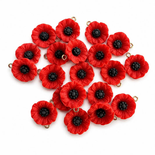Poppy Charm - Size 18mm