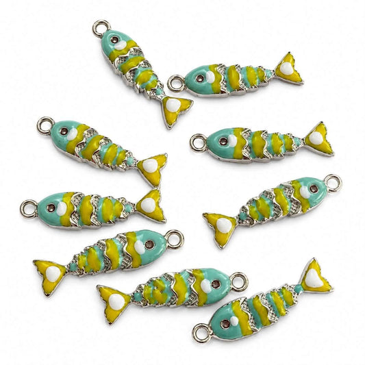Fish Enamel Charm - Size 30mm