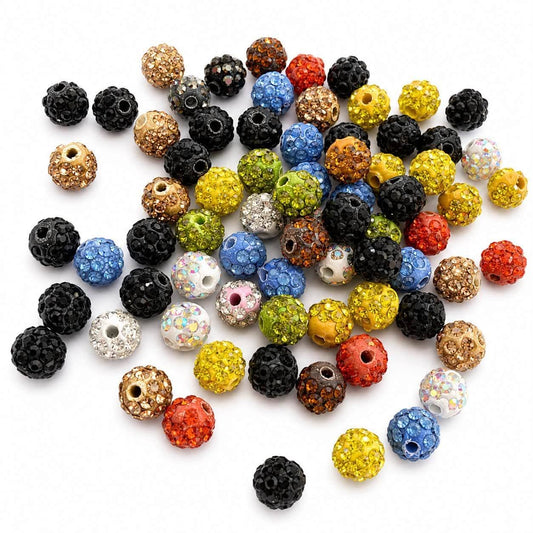 Rhinestone Bead - Size 8mm randomly selected
