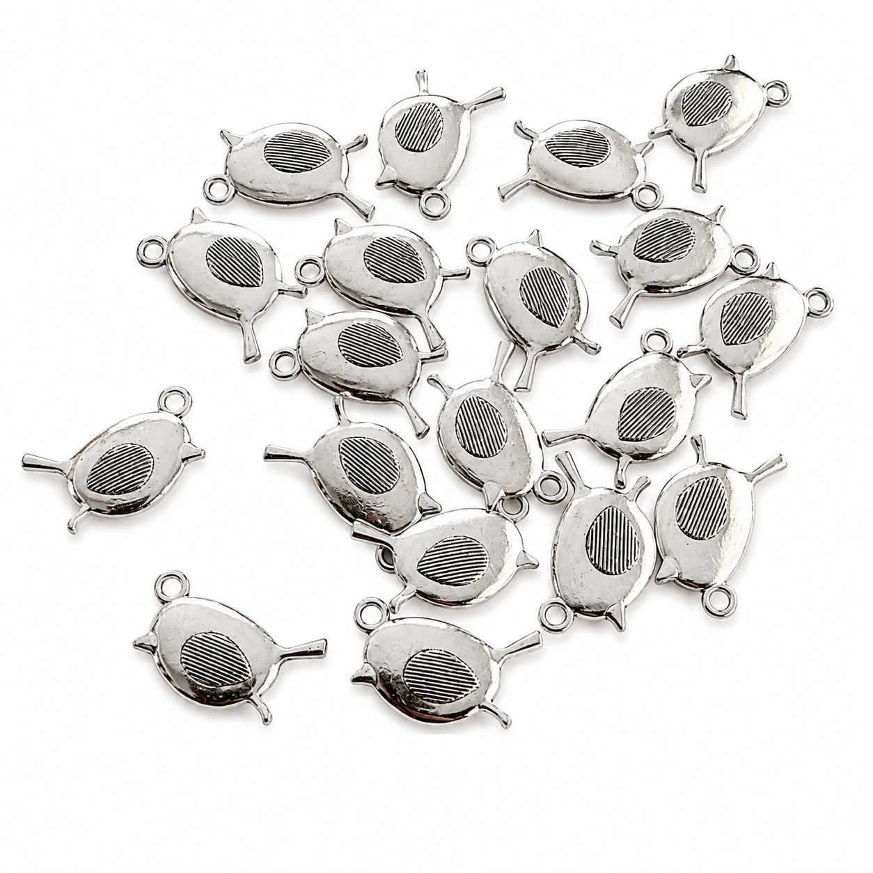Robin Double Sided Charm - Size 20mm