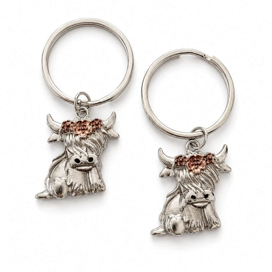 Highland Cow Keyring