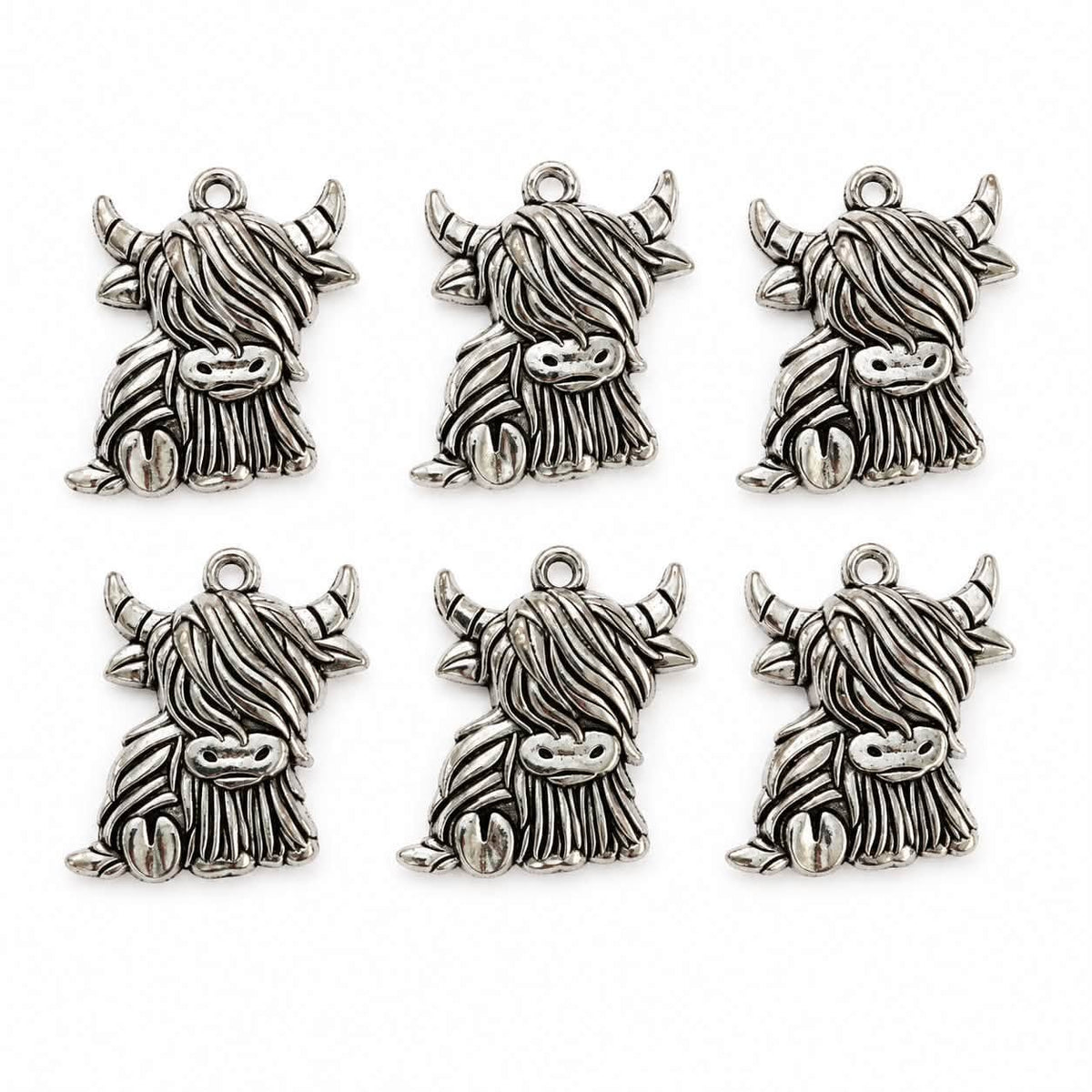 Highland Cow Charm - Size 25mm