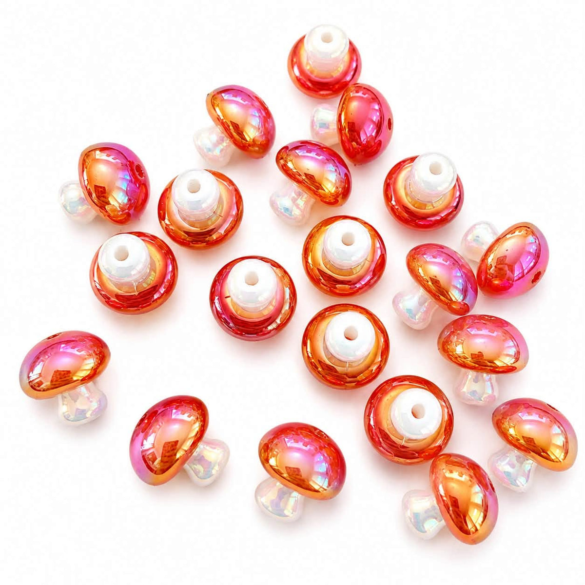 Mushroom Acrylic Bead - Size 15mm