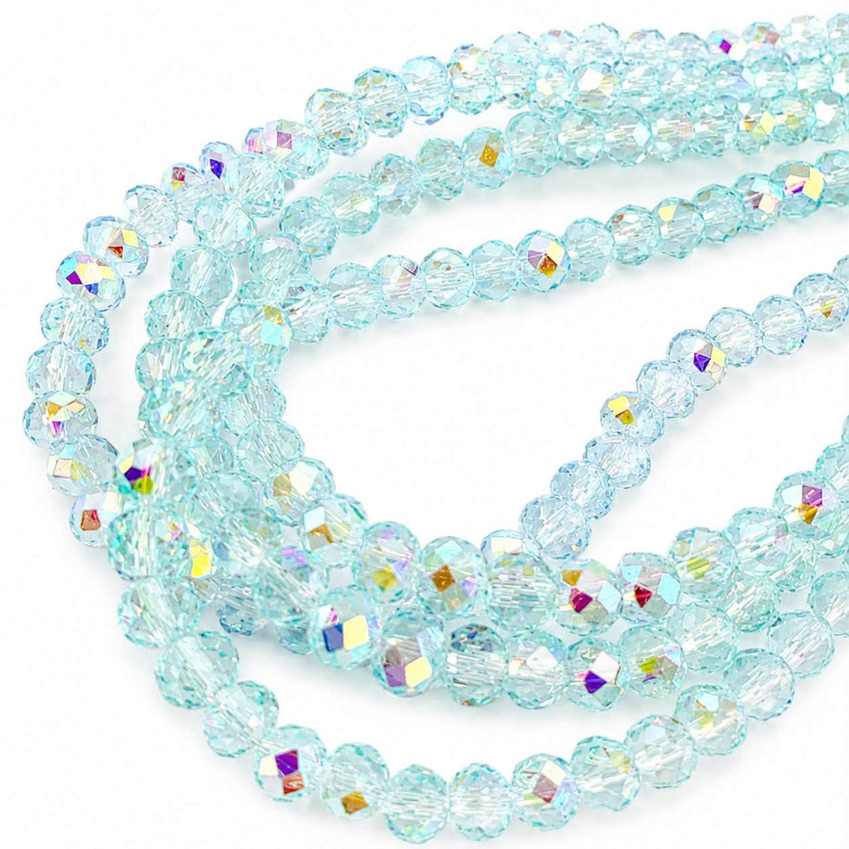 Strand of Glass Beads - Size 6x5mm