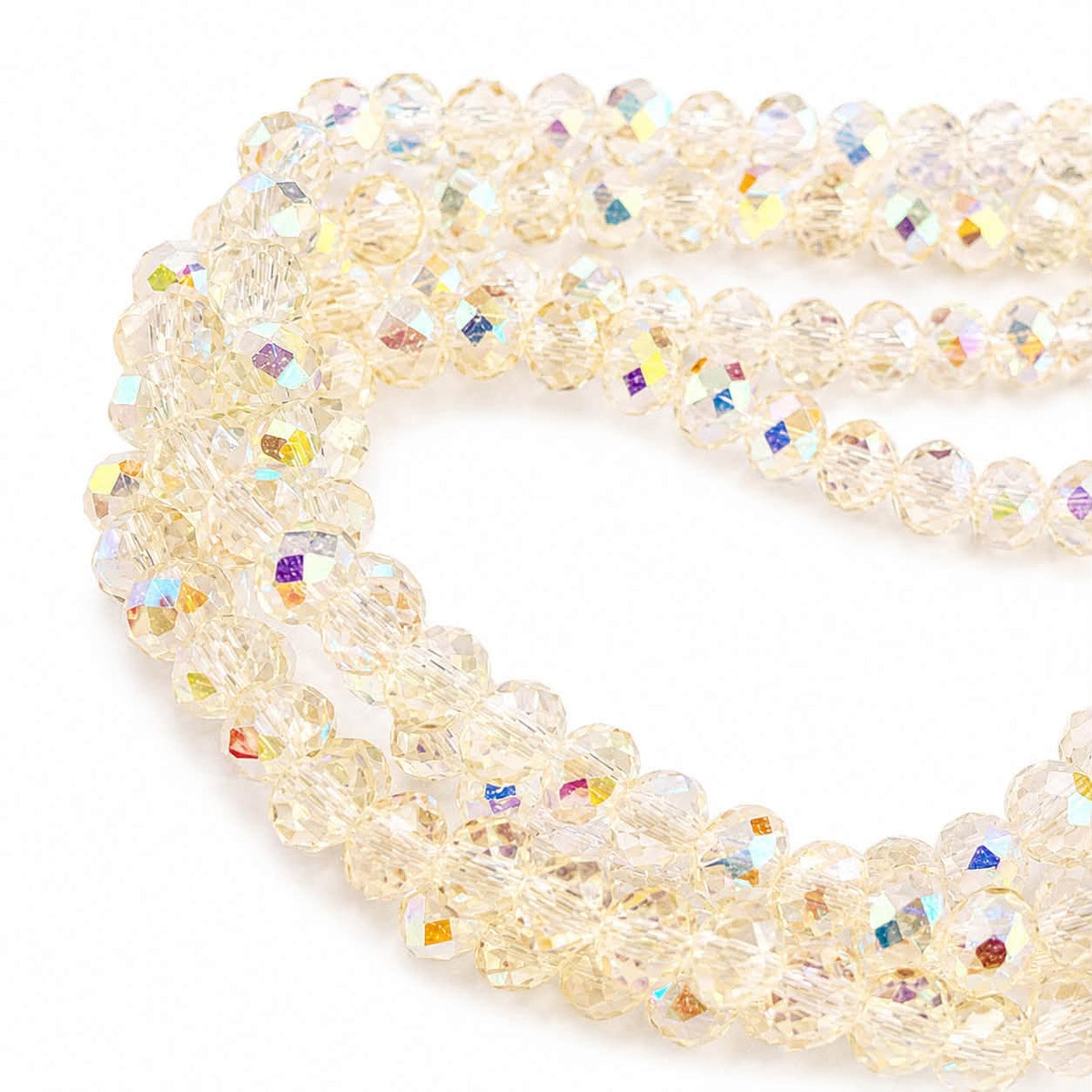 Strand of Glass Beads - Size 6x5mm