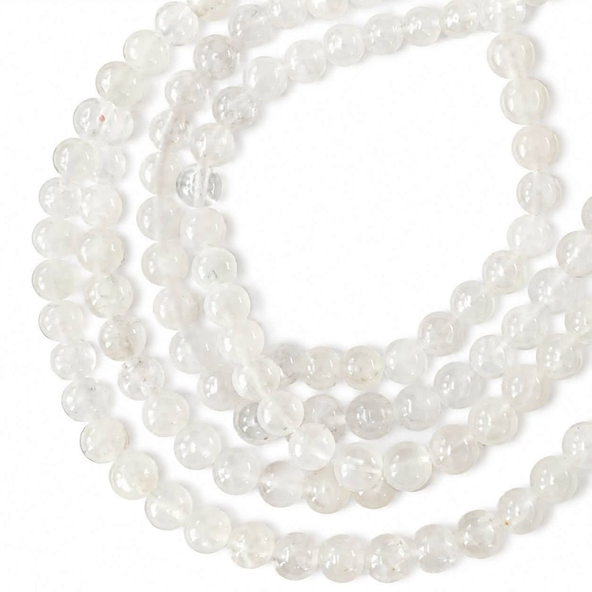 Strand of Quartz Gemstones Beads - Size 6mm