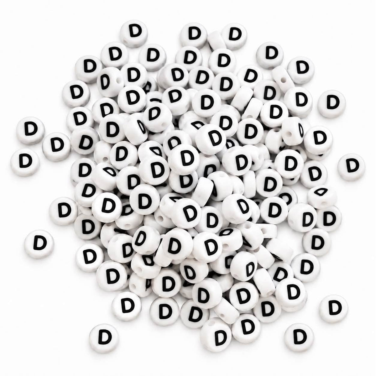 ABC Letter Round Beads - Size 7mm