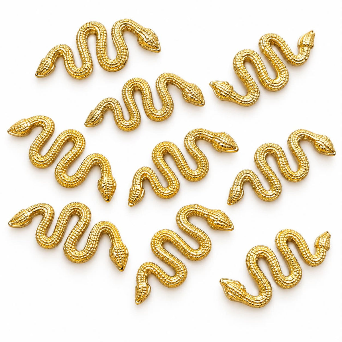 Snake Metal Embellishment - 10 Pack