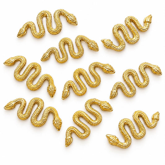 Snake Metal Embellishment - 10 Pack
