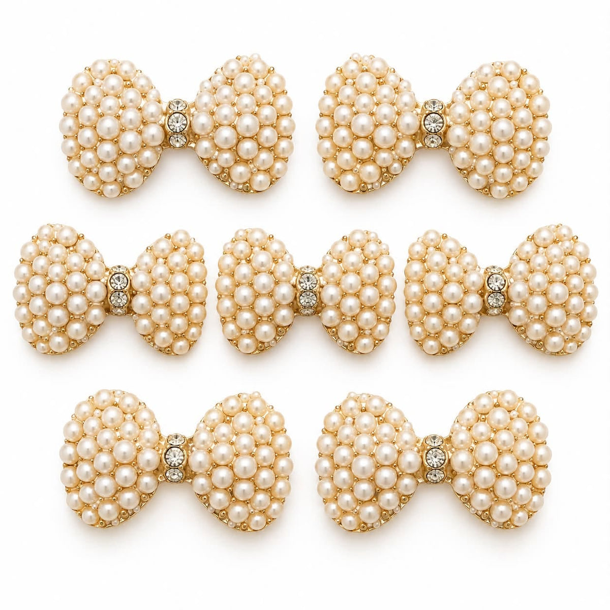 Bow Embellishment with Rhinestones