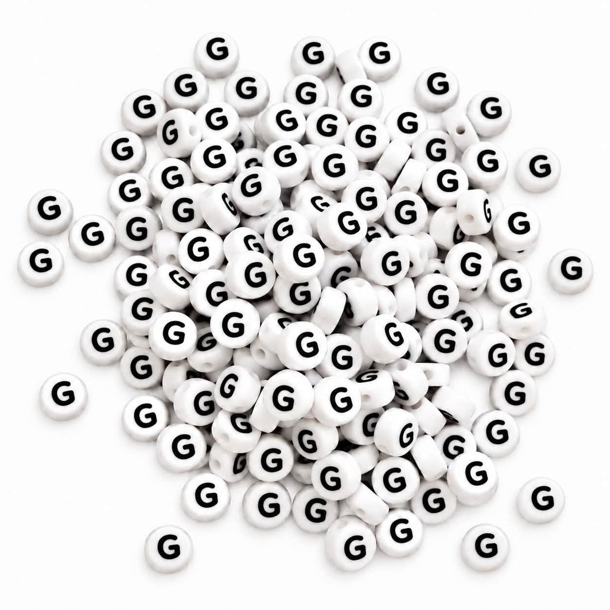 ABC Letter Round Beads - Size 7mm