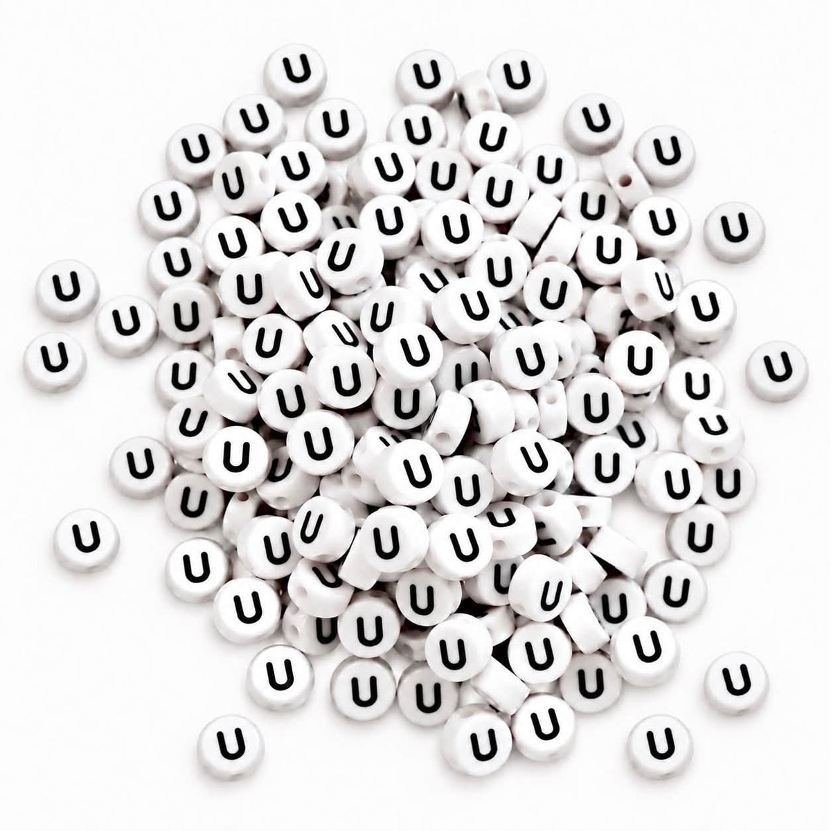 ABC Letter Round Beads - Size 7mm