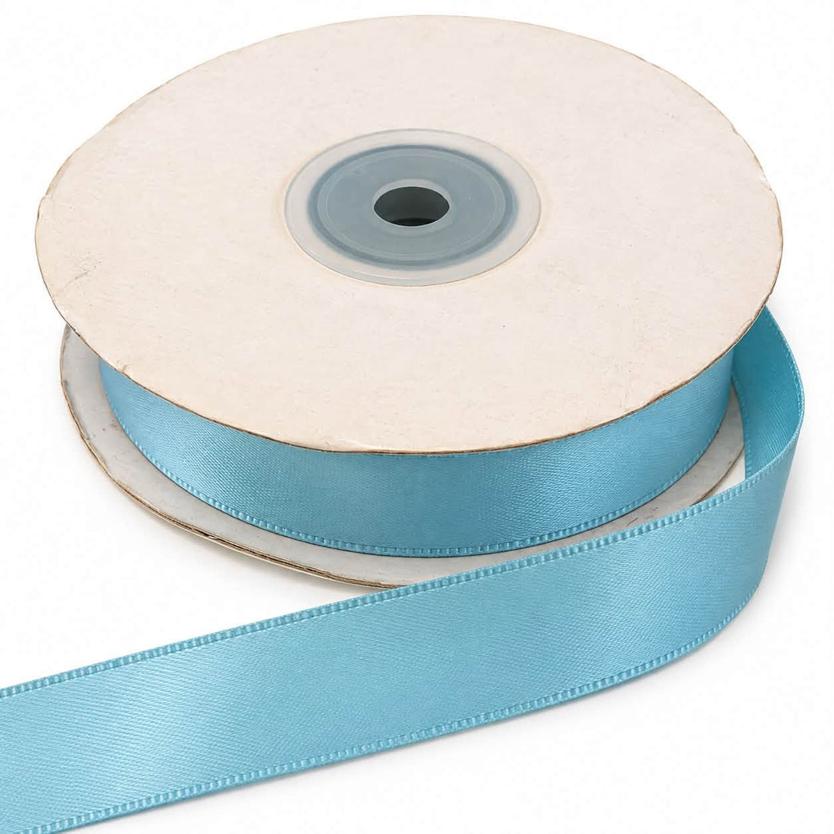 Baby Blue Double Satin Ribbon 22mm Roll - 20 Yards