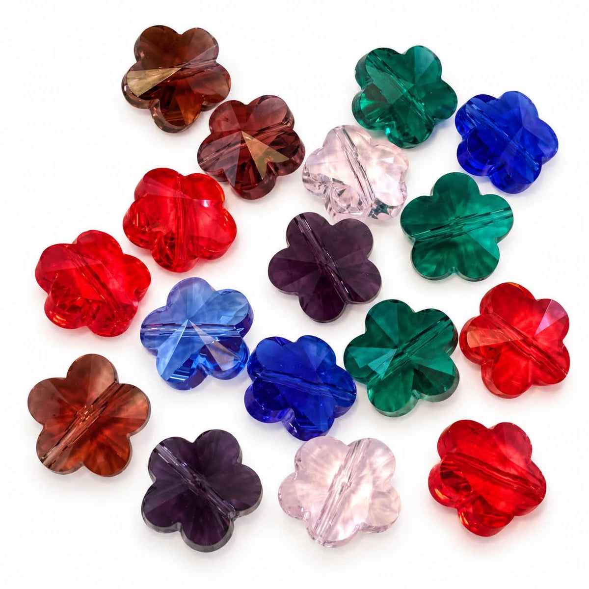 Glass Flower Bead - Size 15mm
