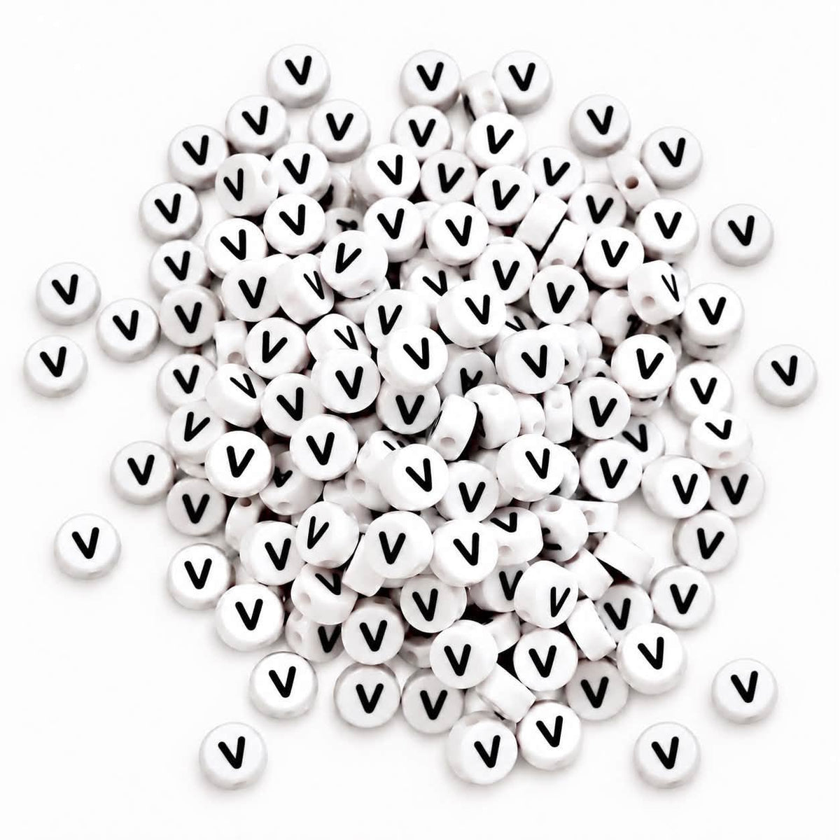 ABC Letter Round Beads - Size 7mm
