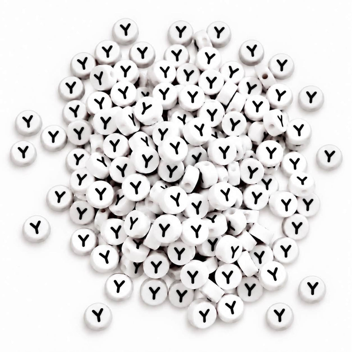 ABC Letter Round Beads - Size 7mm