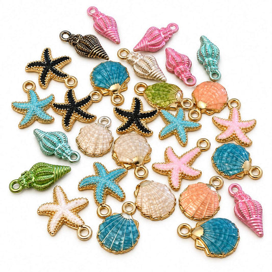 Sea Enamel Charms
