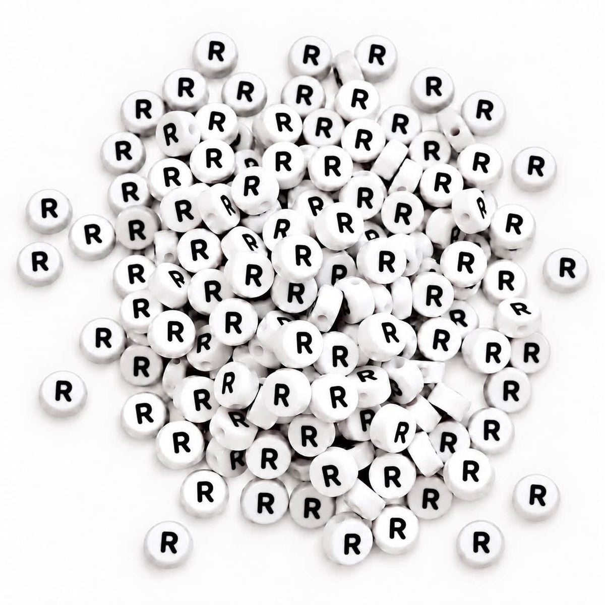 ABC Letter Round Beads - Size 7mm