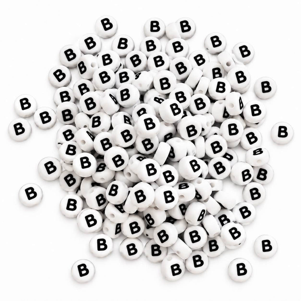ABC Letter Round Beads - Size 7mm