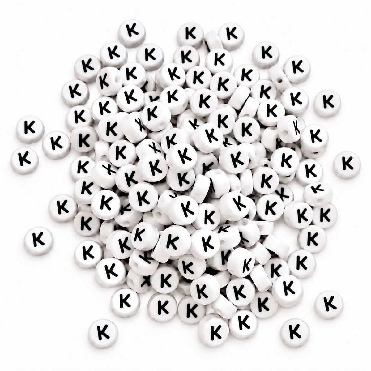 ABC Letter Round Beads - Size 7mm