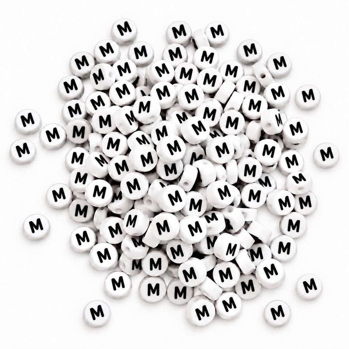 ABC Letter Round Beads - Size 7mm