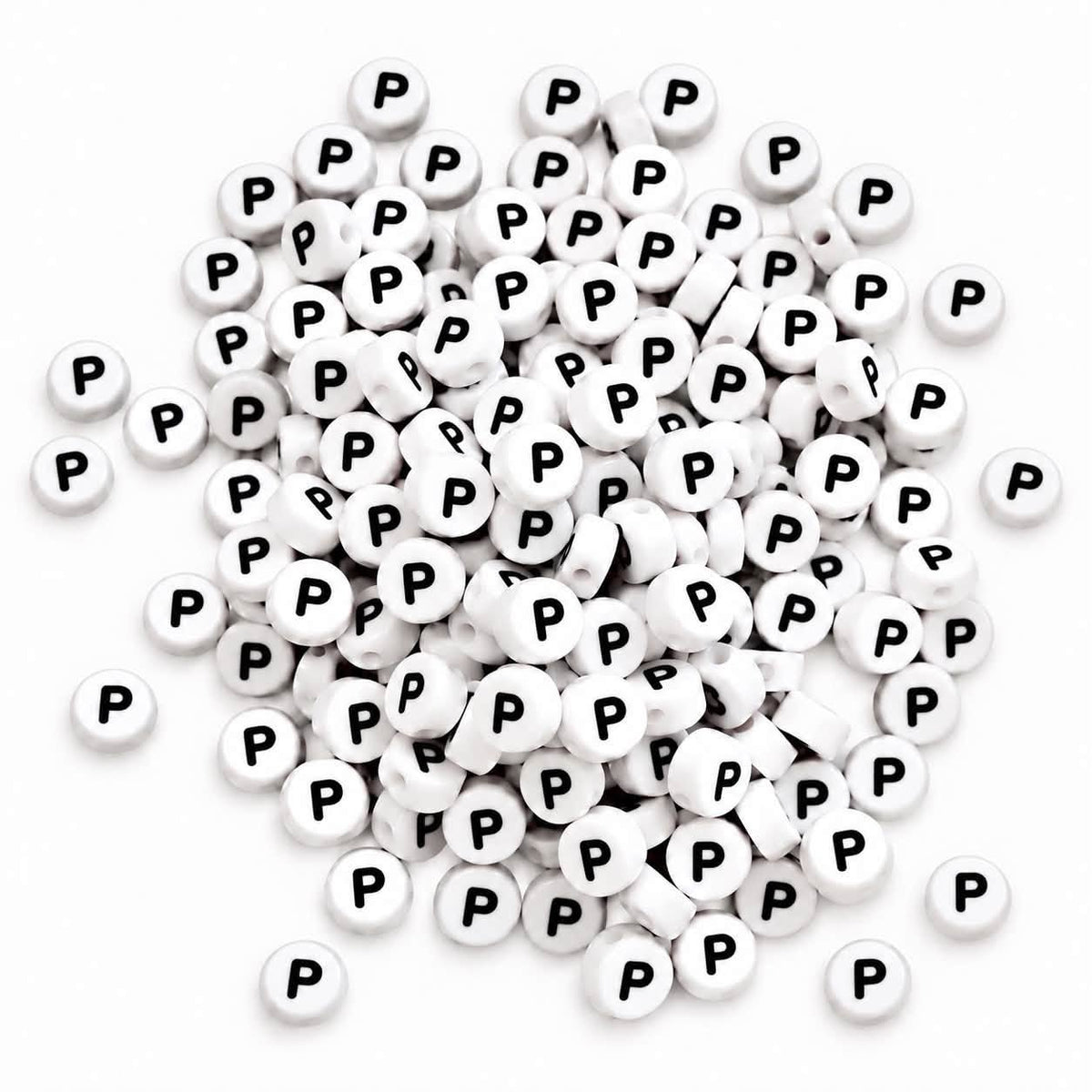 ABC Letter Round Beads - Size 7mm