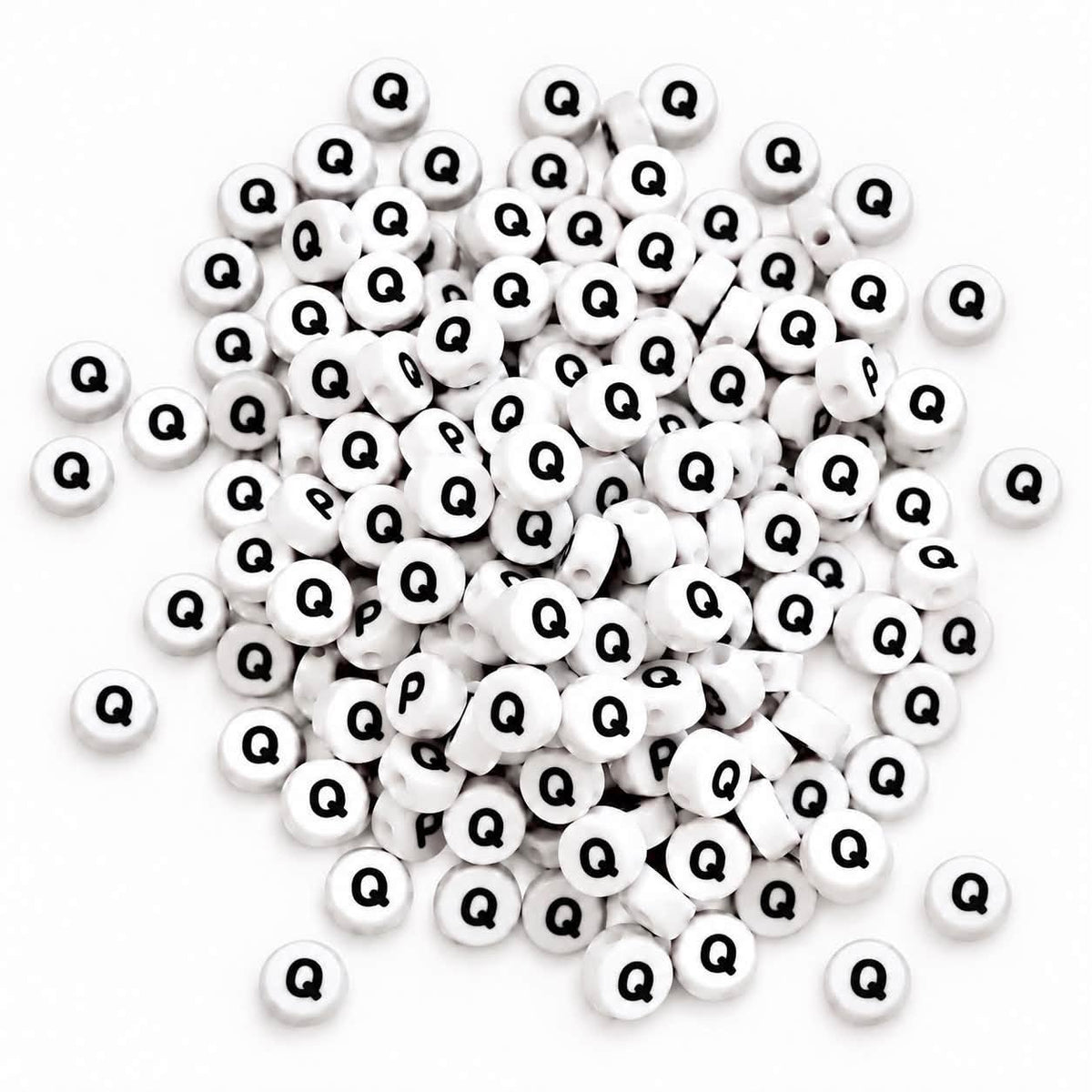 ABC Letter Round Beads - Size 7mm